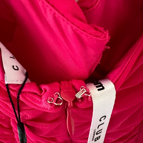 CLUB L LONDON NWT pink bodycon dress size US 4 - Picture 7 of 8